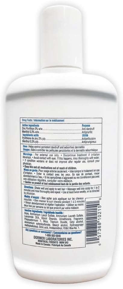 Z-Plus Anti-Dandruff Shampoo | Dormer | 180gr/6.3oz