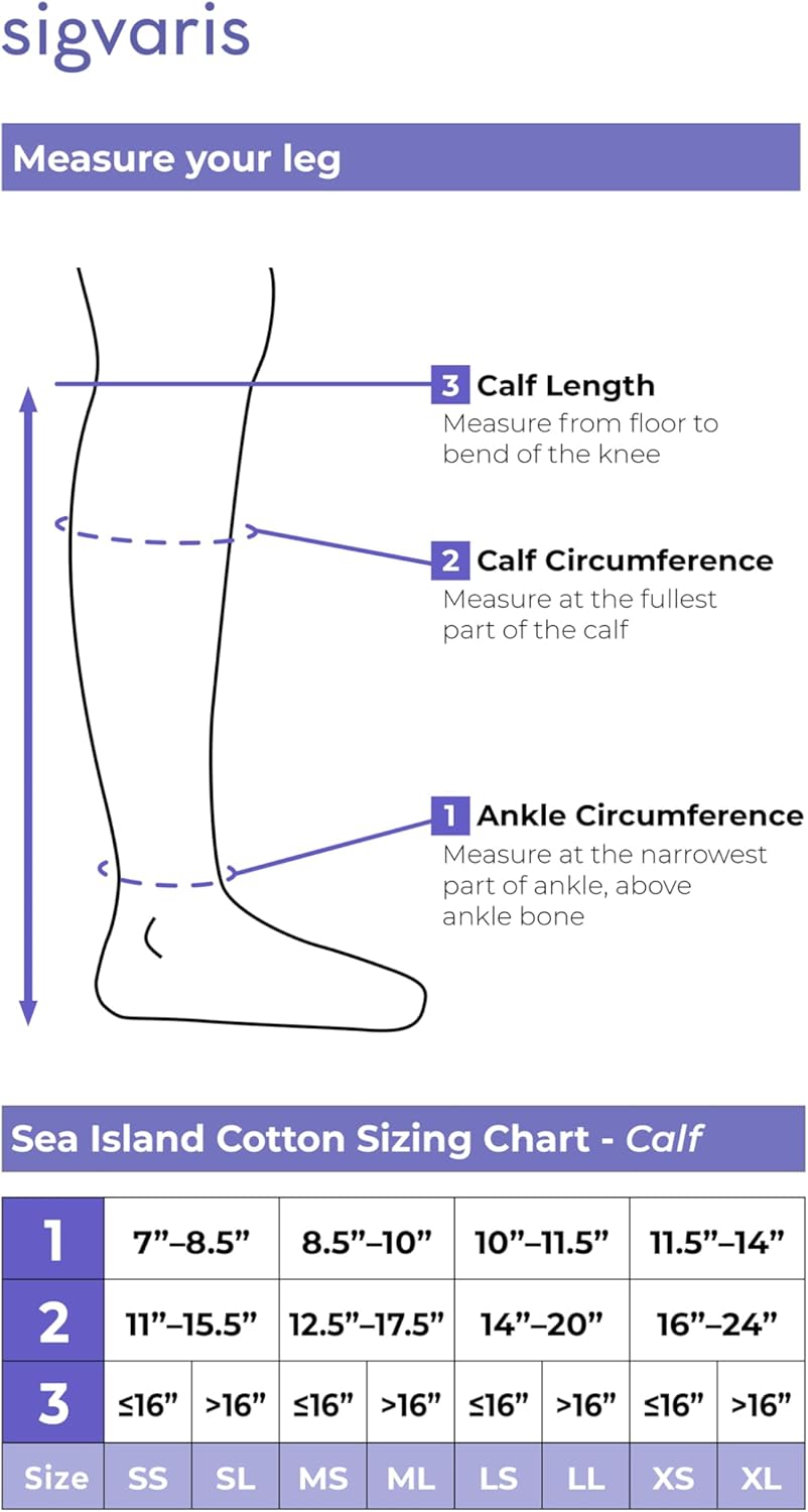 Sea Island Cotton 151 Socks - Women | Sigvaris | 1 Pair