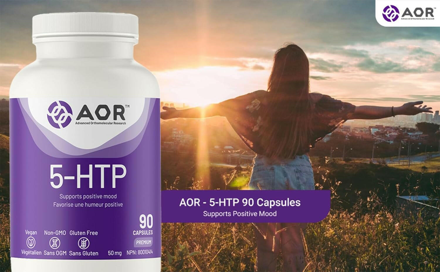 5-HTP | AOR™ | 90 Veggie Caps - Coal Harbour Pharmacy