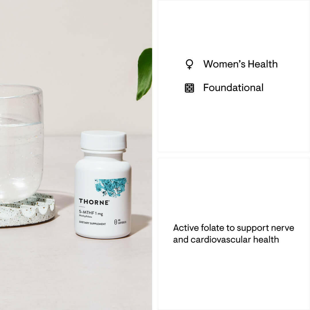 5-MTHF 1 mg | Thorne® | 60 Capsules - Coal Harbour Pharmacy