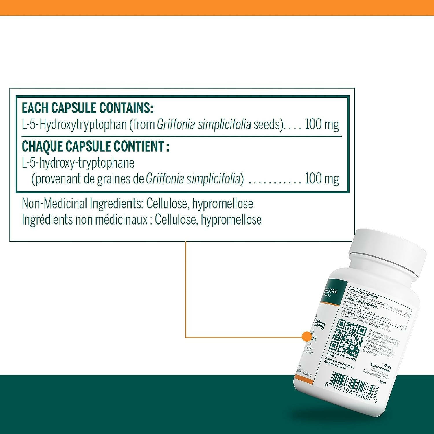 5HTP 100mg | Genestra Brands® | 90 Vegetarian Capsules - Coal Harbour Pharmacy