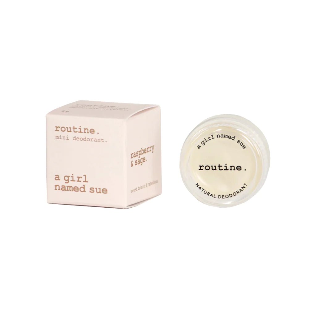 A Girl Named Sue Deodorant | routine. | 5G Mini & 58G Jar & 50G Stick - Coal Harbour Pharmacy