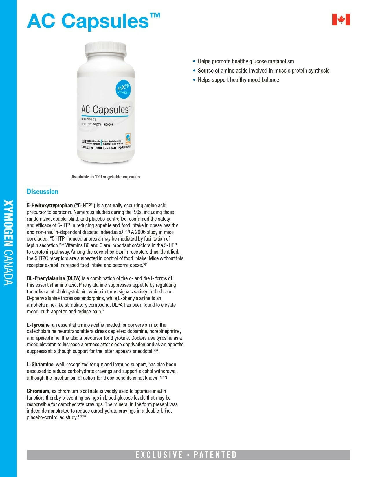 AC Capsules | Xymogen® | 120 Capsules - Coal Harbour Pharmacy