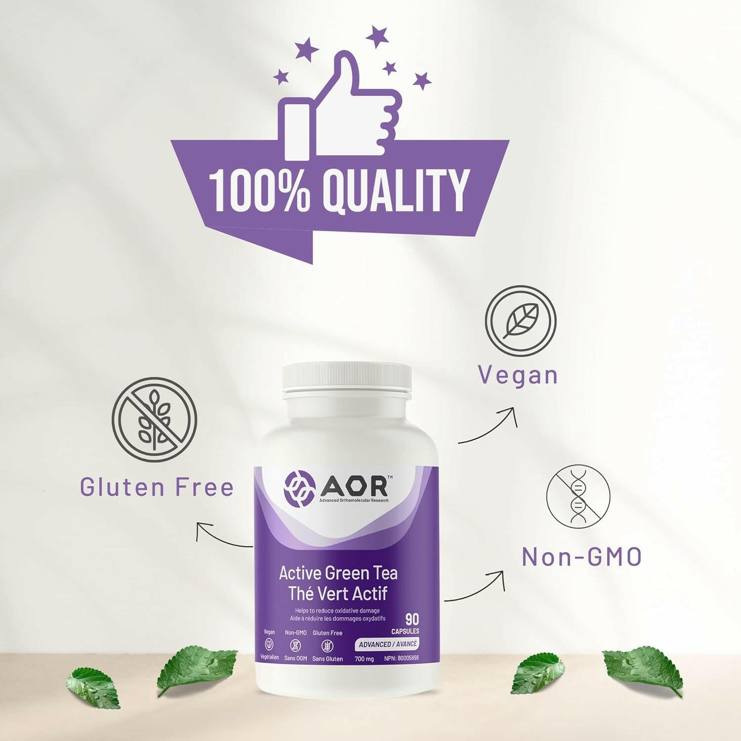 Active Green Tea | AOR™ | 90 or 180 Capsules - Coal Harbour Pharmacy