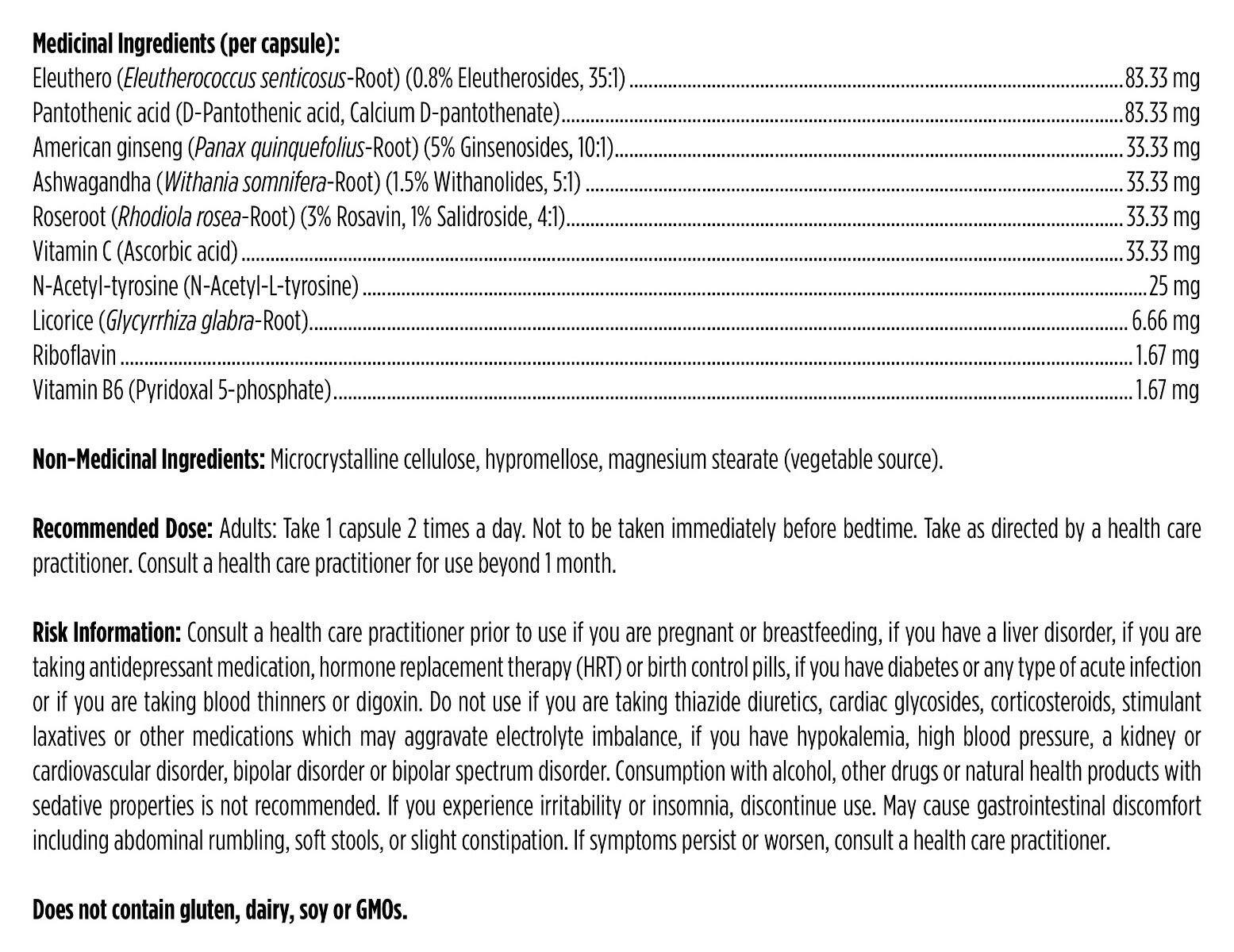 Adrenotone™ | Designs for Health® | 90 Capsules - Coal Harbour Pharmacy