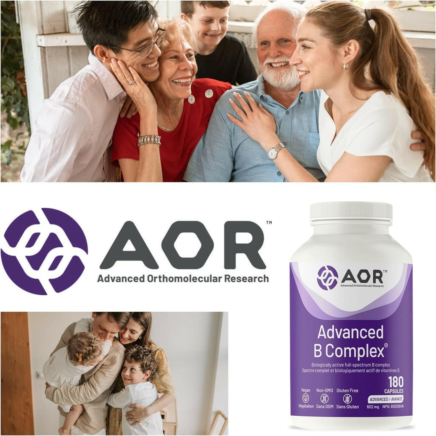 Advanced B Complex® | AOR™ | 90 or 180 Capsules - Coal Harbour Pharmacy