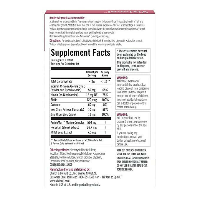 Advanced Hair Health | Viviscal™ | 60 Tablets - Coal Harbour Pharmacy