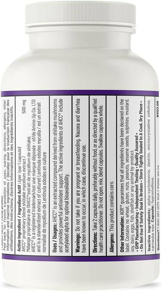 AHCC | AOR™ | 60 Capsules - Coal Harbour Pharmacy