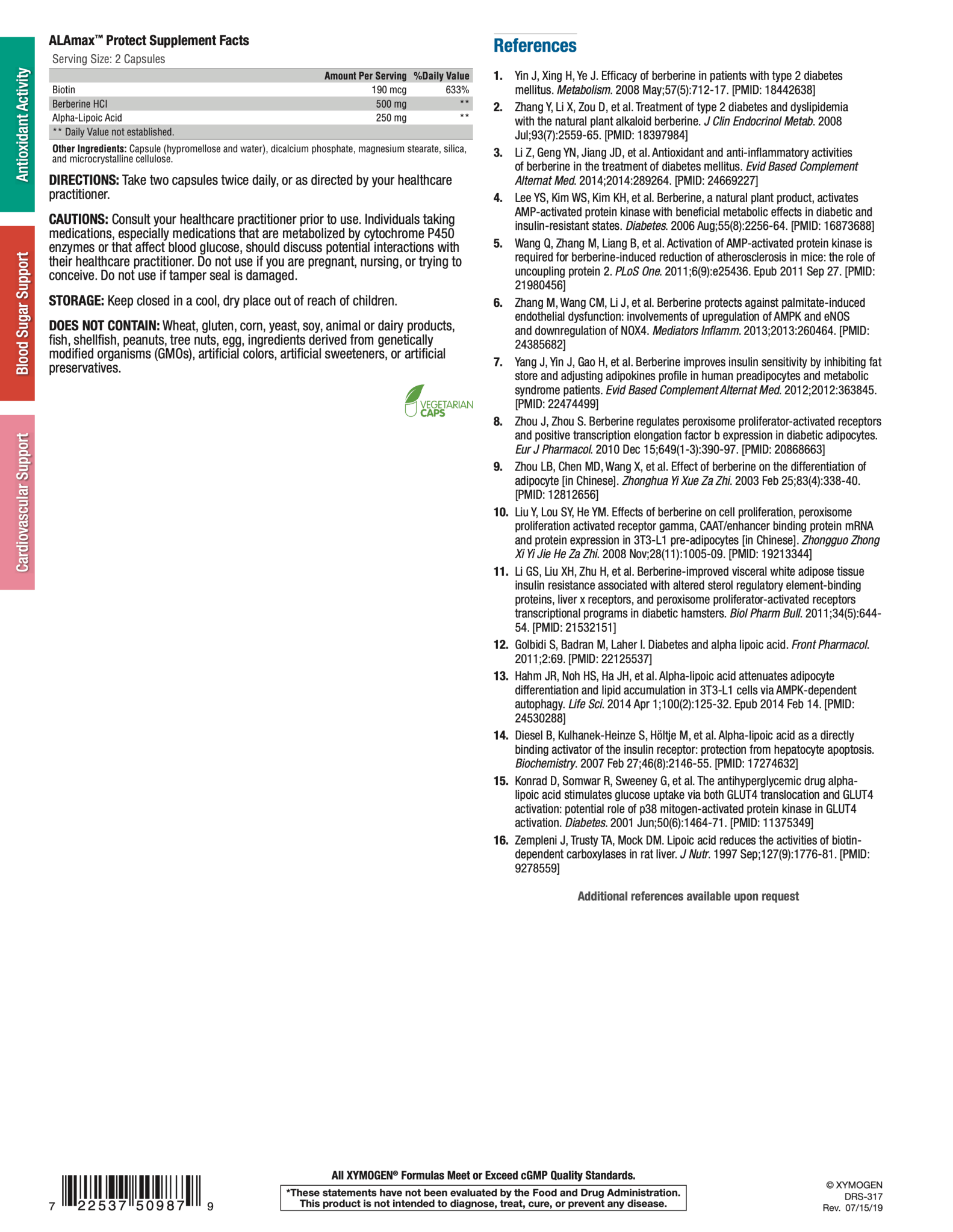 ALAmax™ Protect | Xymogen® | 120 Capsules - Coal Harbour Pharmacy