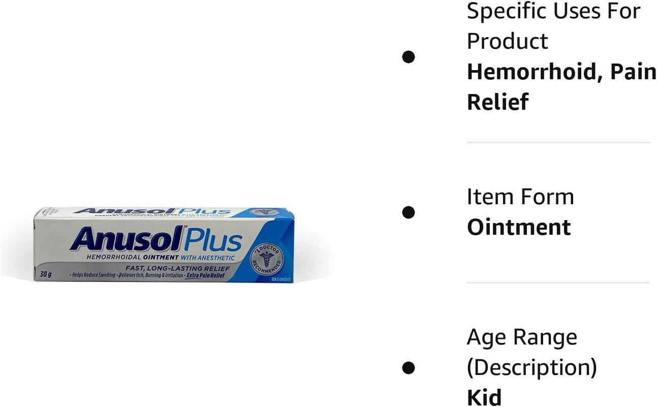 Anusol™ Plus Ointment | Anusol™ | 30 Grams - Coal Harbour Pharmacy