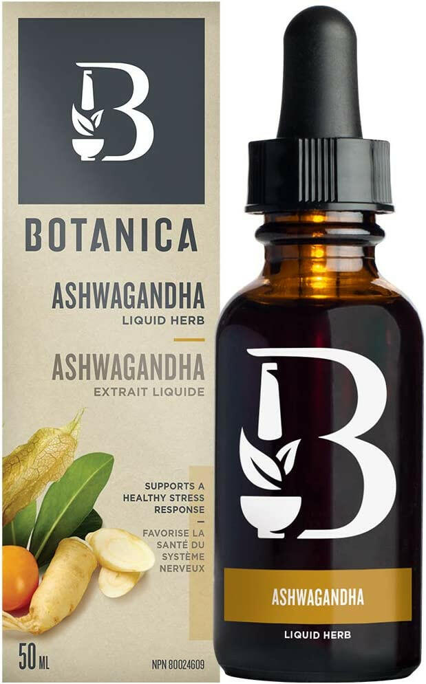 Ashwagandha Liquid Herb Extract Tincture | Botanica | 50 mL - Coal Harbour Pharmacy