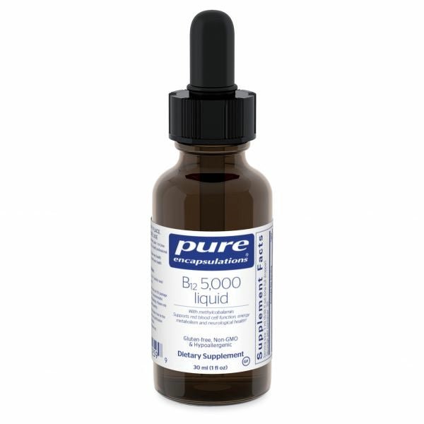 B12 5000 Liquid | Pure Encapsulations®| 30 mL Liquid - Coal Harbour Pharmacy