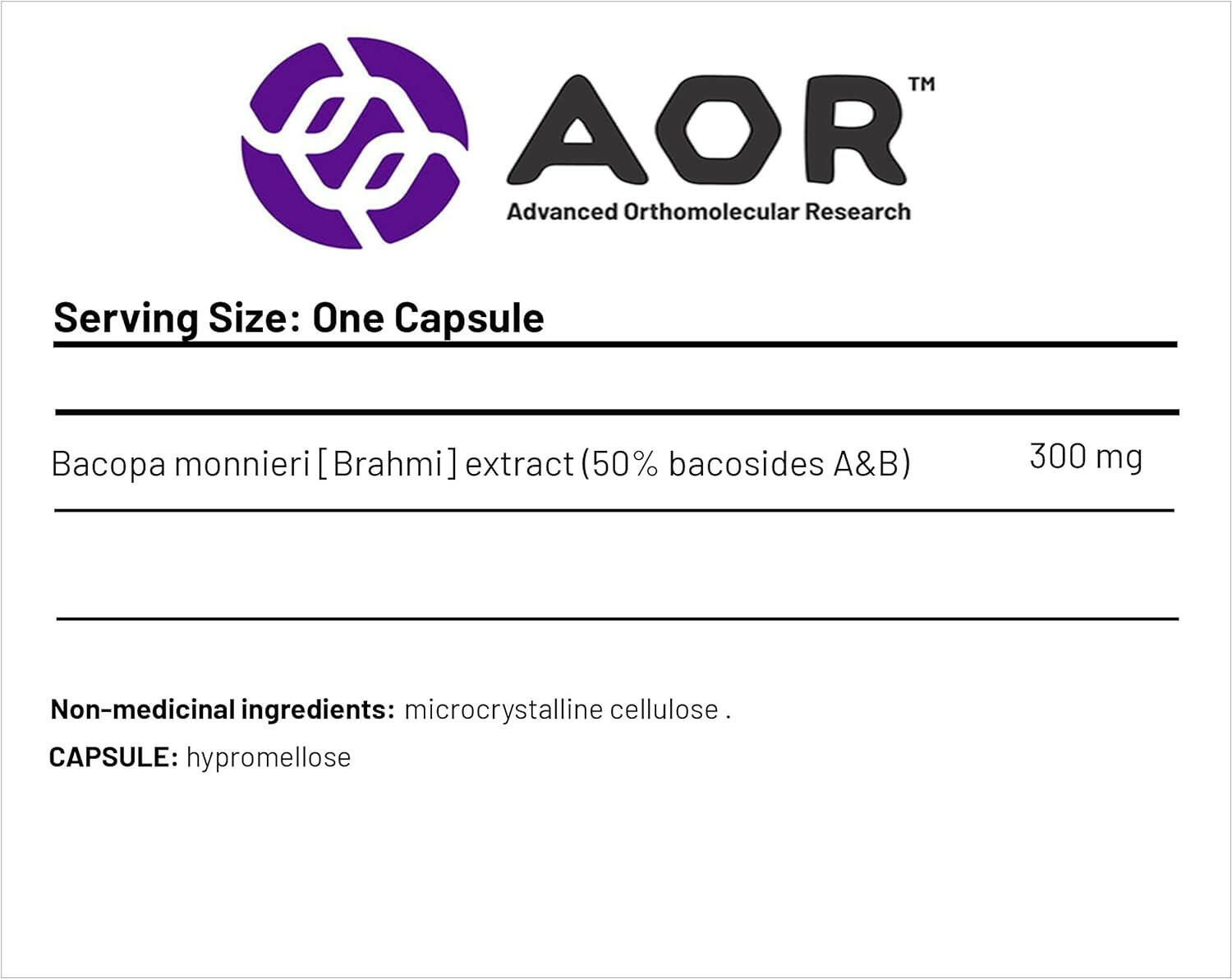 Bacopa Enlighten | AOR™ | 60 Capsules - Coal Harbour Pharmacy