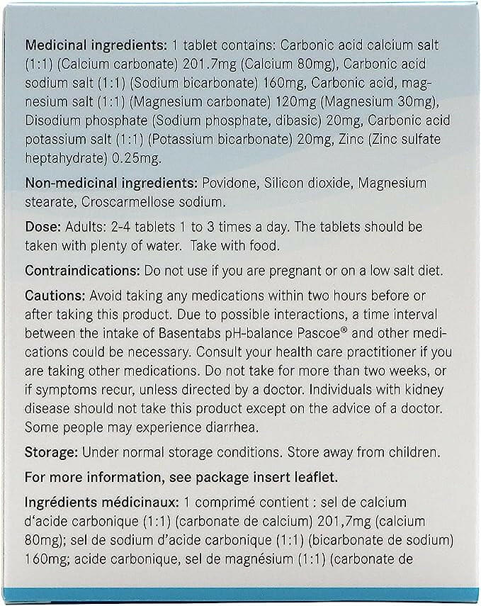 Basentabs pH-balance | Pascoe® | 100 tablets - Coal Harbour Pharmacy