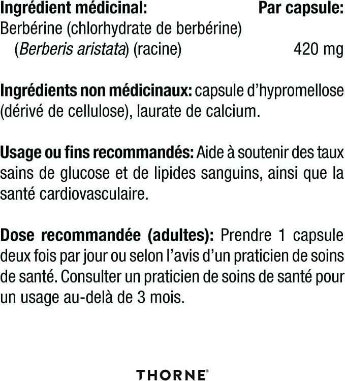 Berberine-HP | Thorne® | 60 Capsules - Coal Harbour Pharmacy