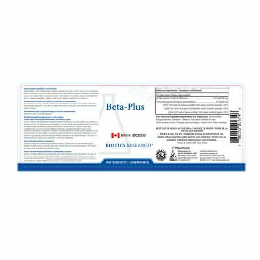 Beta Plus™ | Biotics Research | 180 Tablets - Coal Harbour Pharmacy