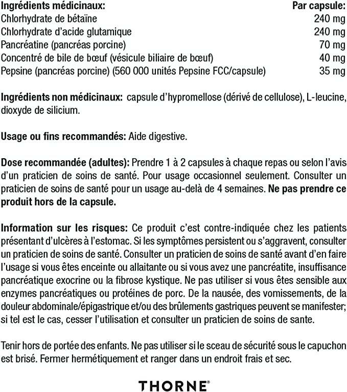 Bio-Gest | Thorne® | 60 or 180 Capsules - Coal Harbour Pharmacy