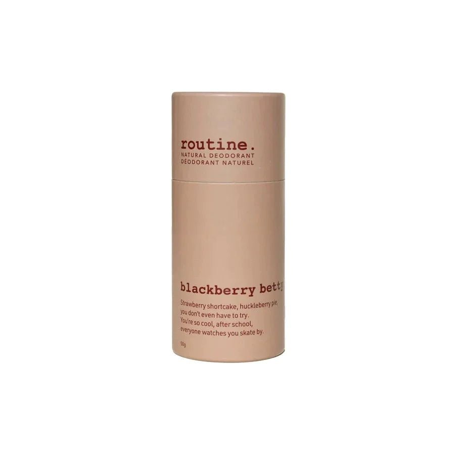 Blackberry Betty (Original & Baking Soda free) Deodorant | routine. | 5G Mini & 58G Jar & 50G Stick - Coal Harbour Pharmacy