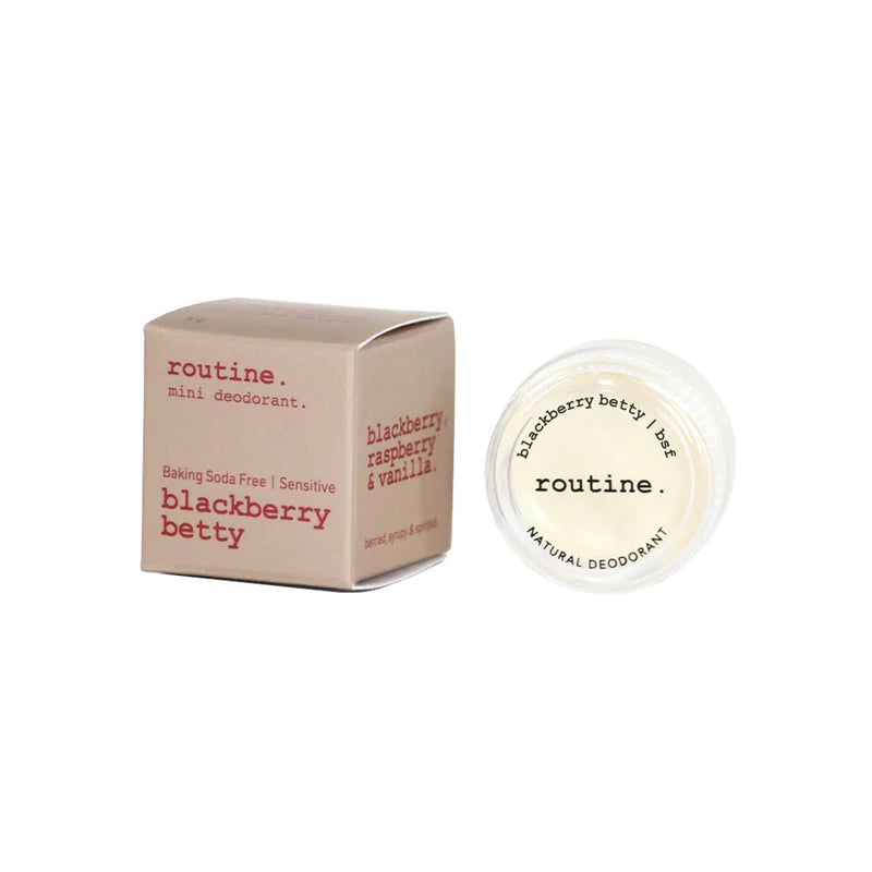 Blackberry Betty (Original & Baking Soda free) Deodorant | routine. | 5G Mini & 58G Jar & 50G Stick - Coal Harbour Pharmacy