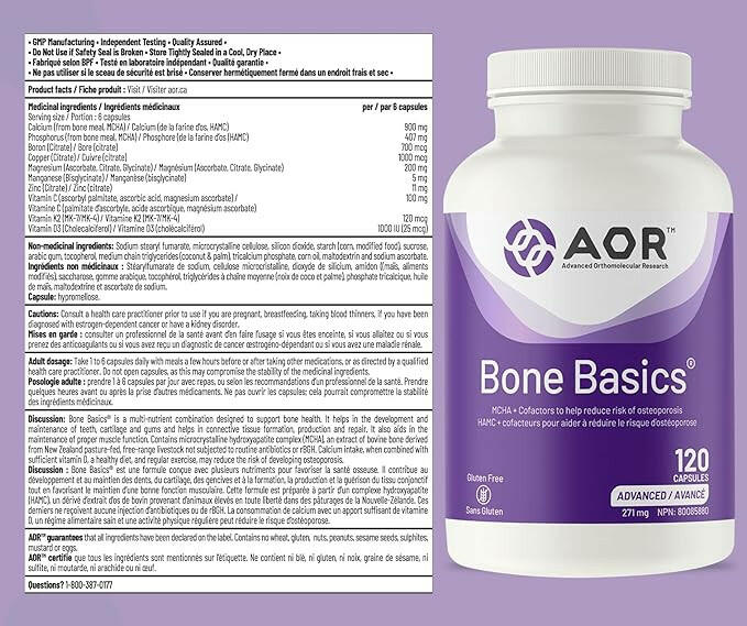 Bone Basics™ | AOR™ | 120, 240 and 360 Capsules - Coal Harbour Pharmacy