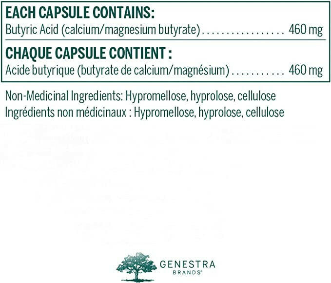 Butyrate Complex | Genestra Brands® | 90 Vegetable Capsules - Coal Harbour Pharmacy
