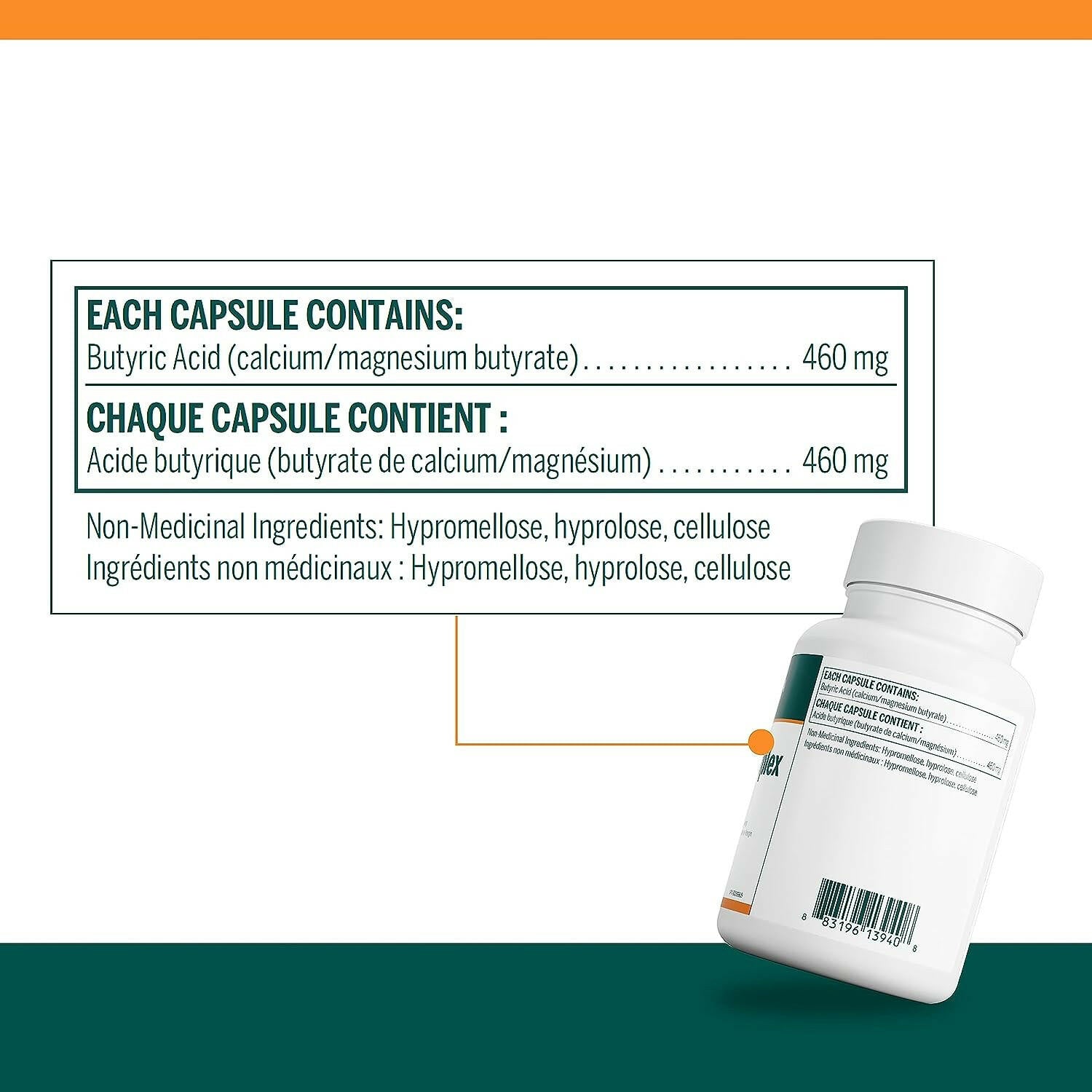 Butyrate Complex | Genestra Brands® | 90 Vegetable Capsules - Coal Harbour Pharmacy