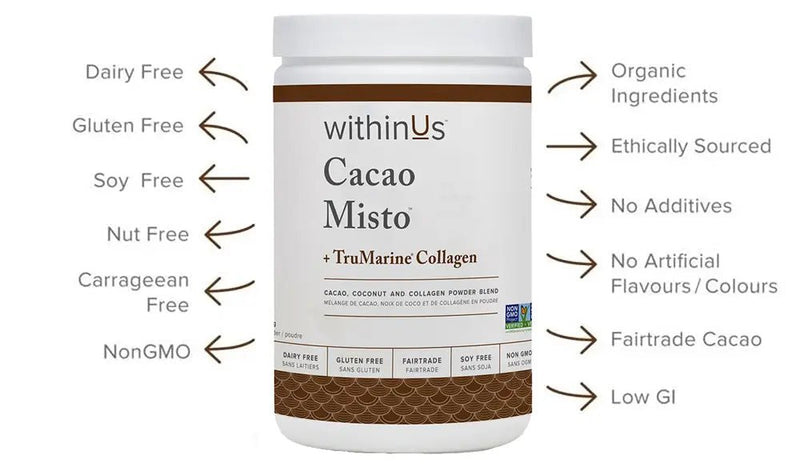 CACAO MISTO™ + TruMarine® Collagen I withinUs™ | 25 Servings - Coal Harbour Pharmacy