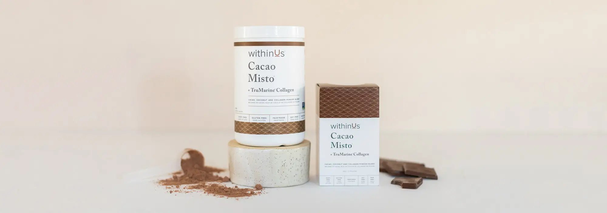 CACAO MISTO™ + TruMarine® Collagen I withinUs™ | 25 Servings - Coal Harbour Pharmacy