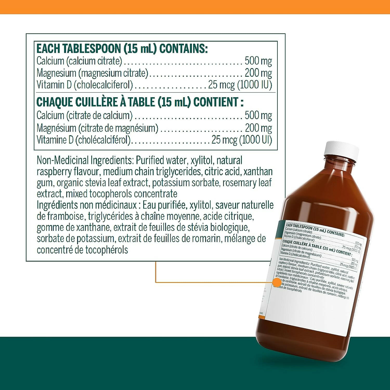 Cal Mag Liquid Raspberry Flavour | Genestra Brands® | 450 mL - Coal Harbour Pharmacy