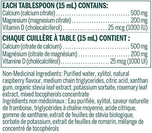 Cal Mag Liquid Raspberry Flavour | Genestra Brands® | 450 mL - Coal Harbour Pharmacy