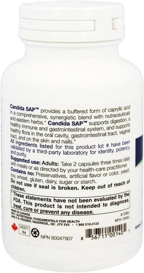 Candida SAP | NFH | 90 or 180 Capsules - Coal Harbour Pharmacy
