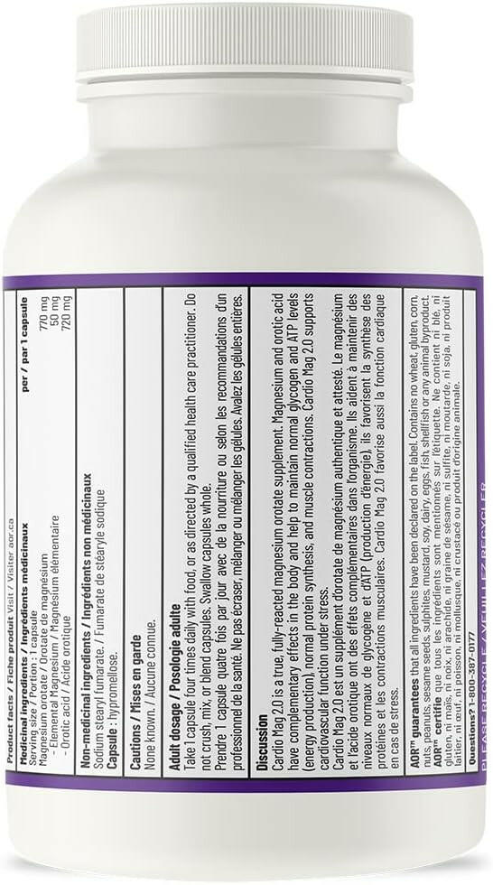 Cardio Mag 2.0 | AOR™ | 120 Capsules - Coal Harbour Pharmacy