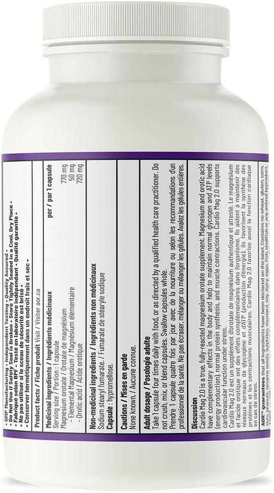 Cardio Mag 2.0 | AOR™ | 120 Capsules - Coal Harbour Pharmacy