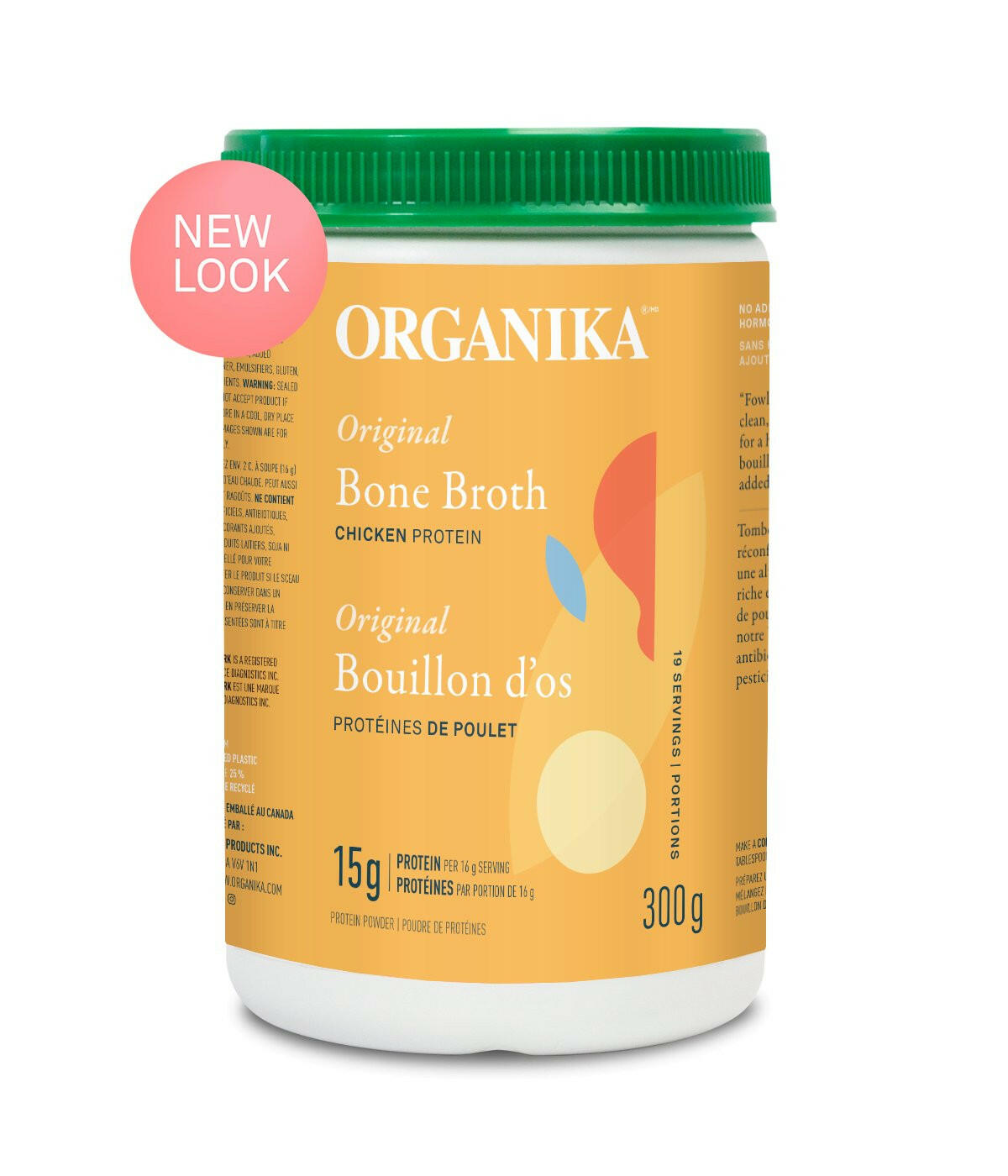 Chicken Bone Broth Powder | Organika® | 300 g - Coal Harbour Pharmacy