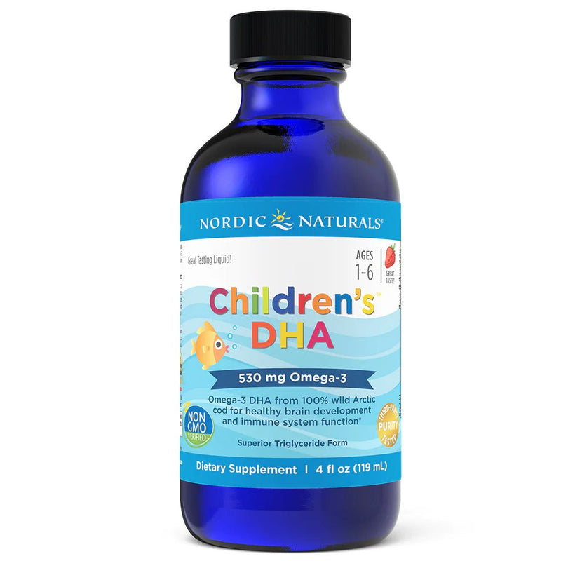 Children's DHA Liquid Strawberry | Nordic Naturals® | 119 mL (4 fl oz.) - Coal Harbour Pharmacy