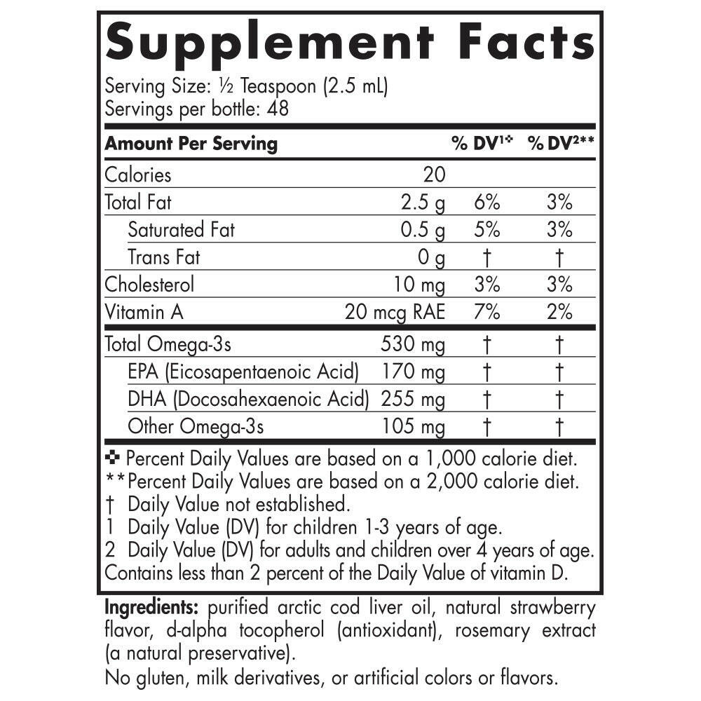 Children's DHA Liquid Strawberry | Nordic Naturals® | 119 mL (4 fl oz.) - Coal Harbour Pharmacy