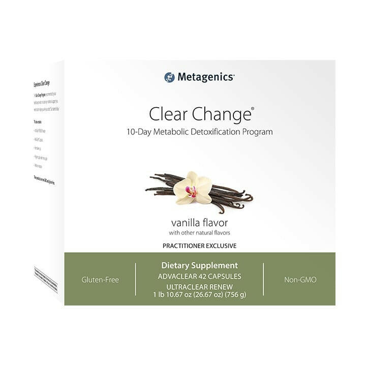 Clear Change® (Berry, Chai, Vanilla) | Metagenics® | UltraClear® RENEW Powder & AdvaClear® Capsules - Coal Harbour Pharmacy
