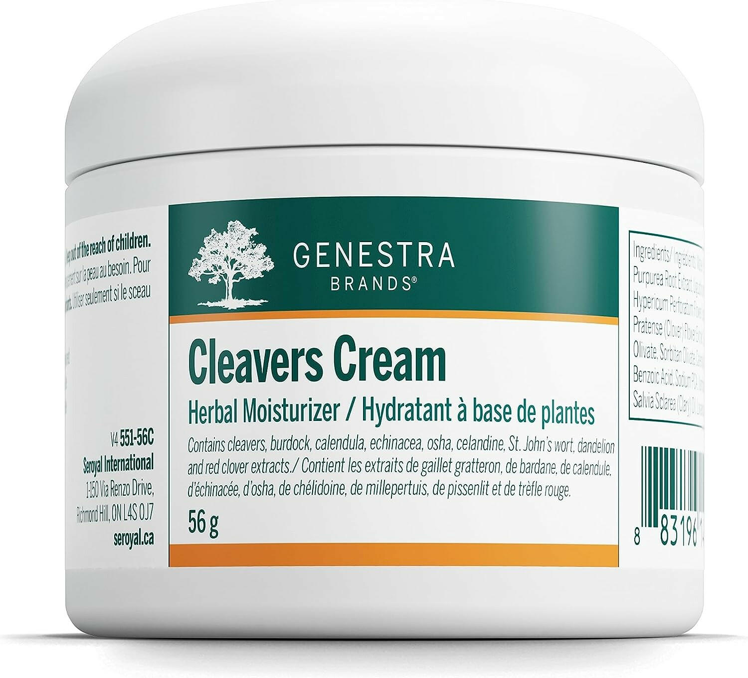Cleavers Cream | Genestra Brands® | 56G - Coal Harbour Pharmacy
