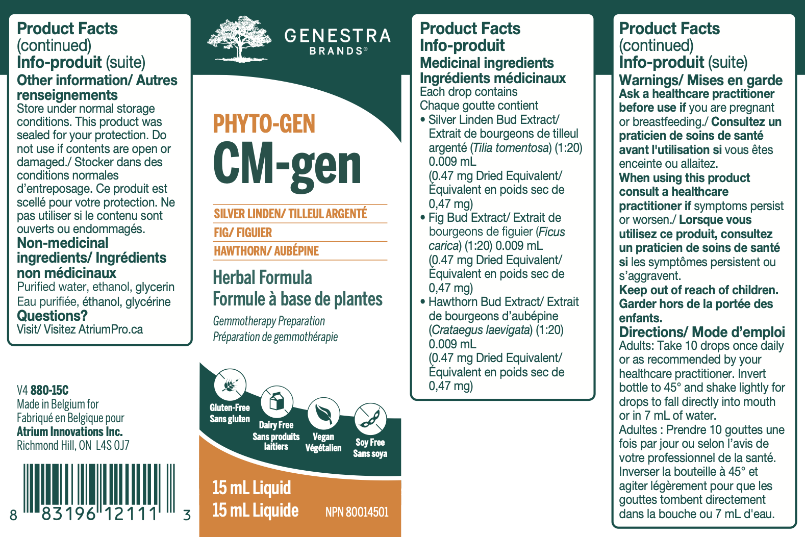 CM-gen (formerly Calm-gen) | Genestra Brands® | 15mL - Coal Harbour Pharmacy