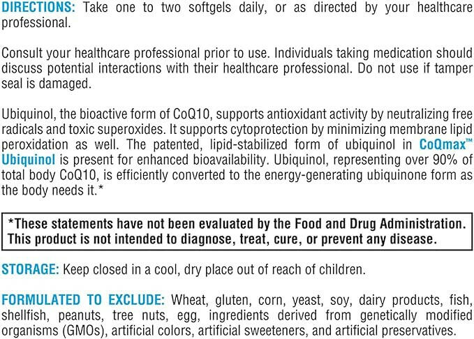 CoQmax Ubiquinol | Xymogen® | 60 Softgels - Coal Harbour Pharmacy
