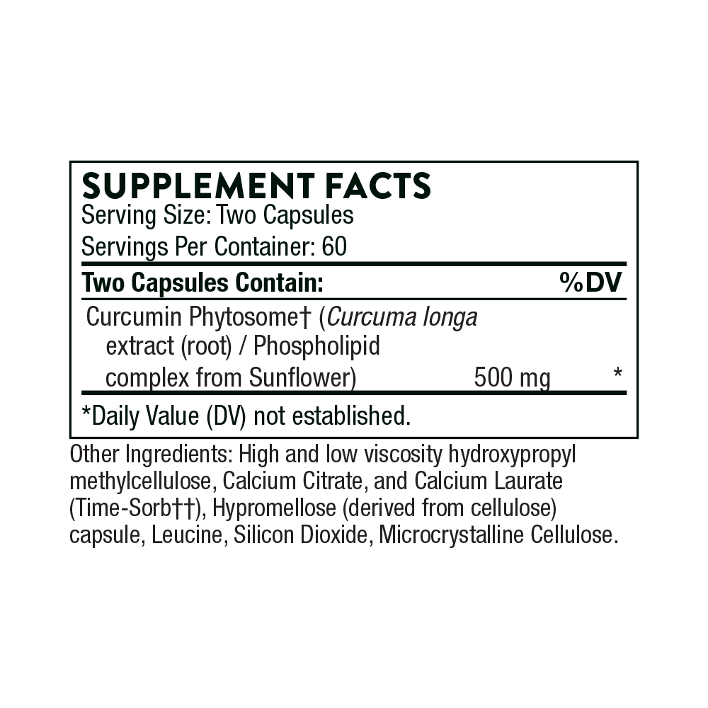 Curcumin Phytosome (formerly Meriva-HP) | Thorne® Research | 60 or 120 Vegetarian Capsules - Coal Harbour Pharmacy