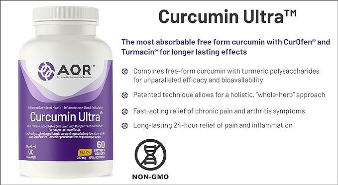 Curcumin Ultra® Vegan | AOR™ | 60 Capsules - Coal Harbour Pharmacy