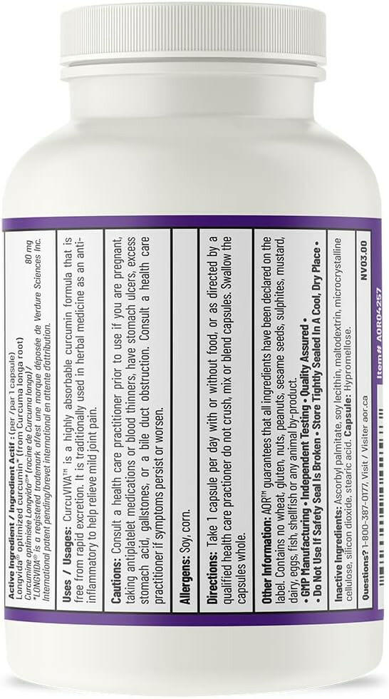 CurcuVIVA™ | AOR™ | 60 Capsules - Coal Harbour Pharmacy