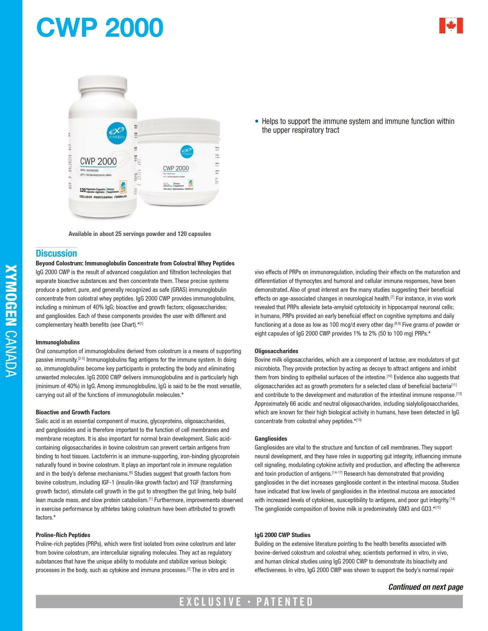 CWP 2000 | Xymogen® | 25 Servings - Coal Harbour Pharmacy