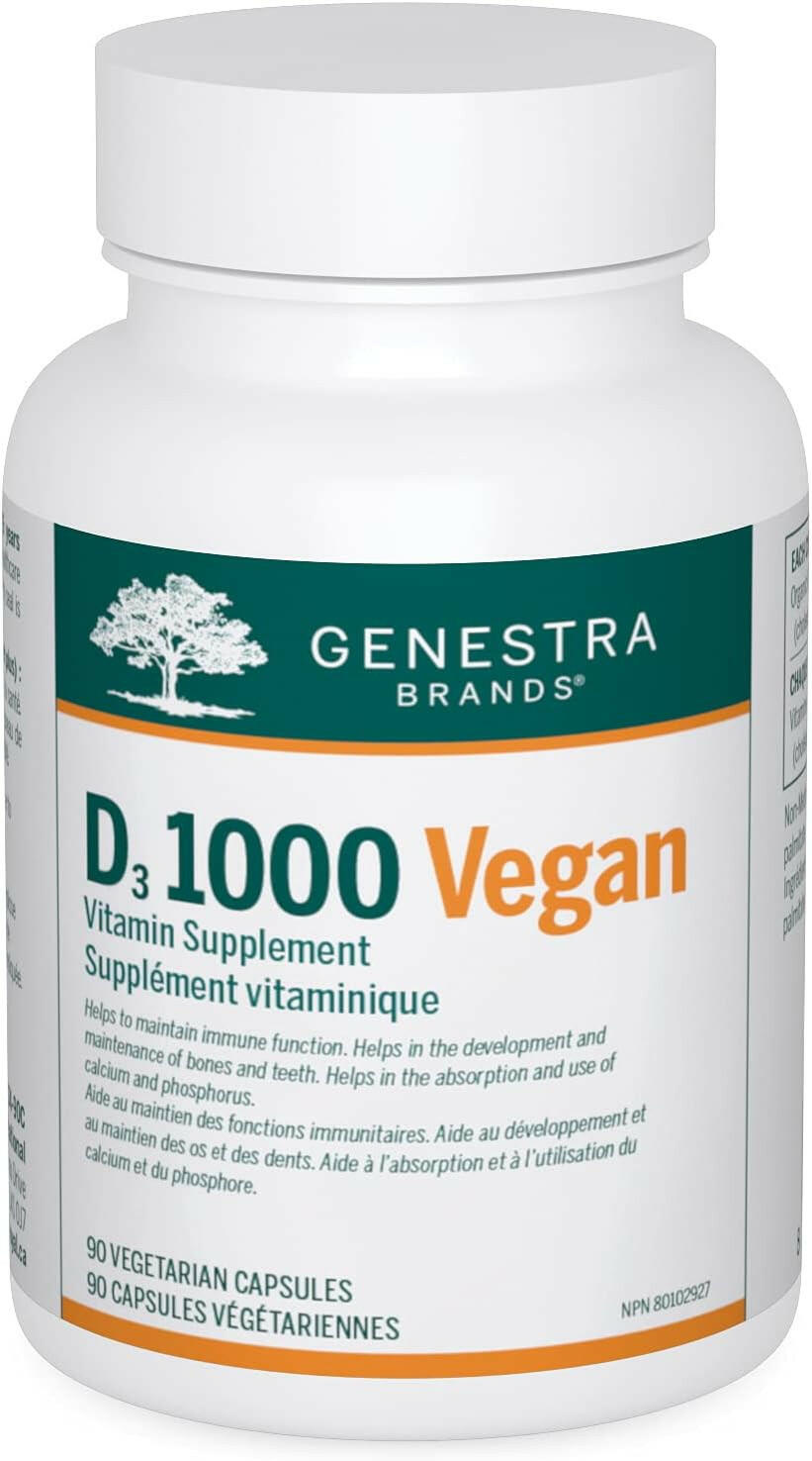 D3 1000 Vegan | Genestra Brands® | 90 Vegetarian Capsules - Coal Harbour Pharmacy