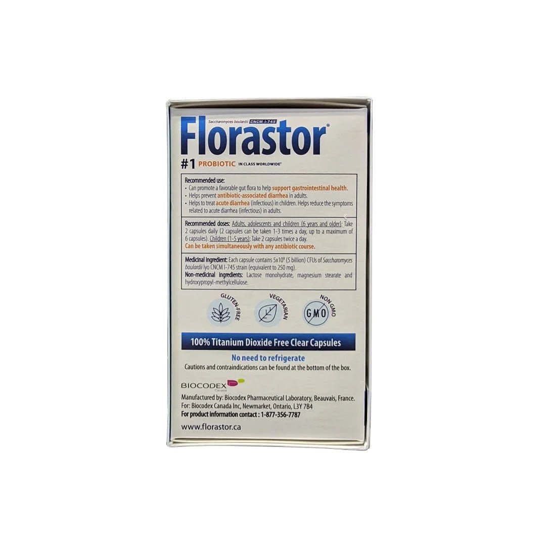 Daily Probiotic Supplement | Florastor® | 50 Vegetarian Capsules - Coal Harbour Pharmacy