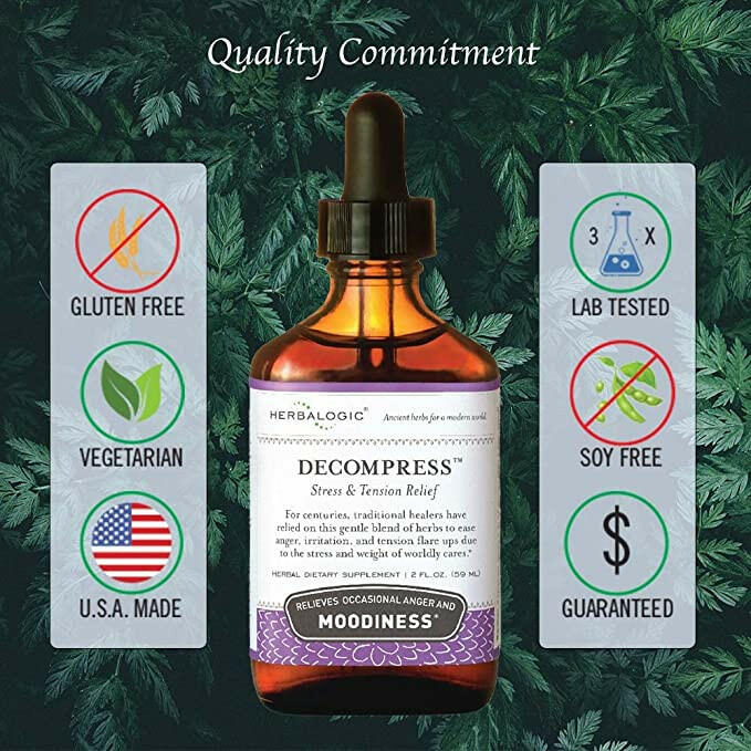 Decompress™ Herb Drops | Herbalogic® | 59 or 118 mL - Coal Harbour Pharmacy