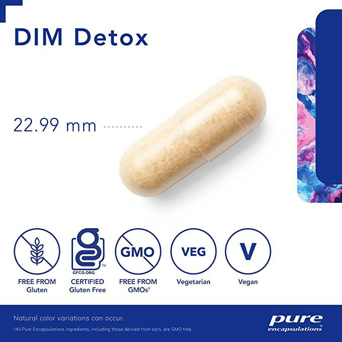 DIM & Detox | Pure Encapsulations® | 60 Vegetable Capsules - Coal Harbour Pharmacy