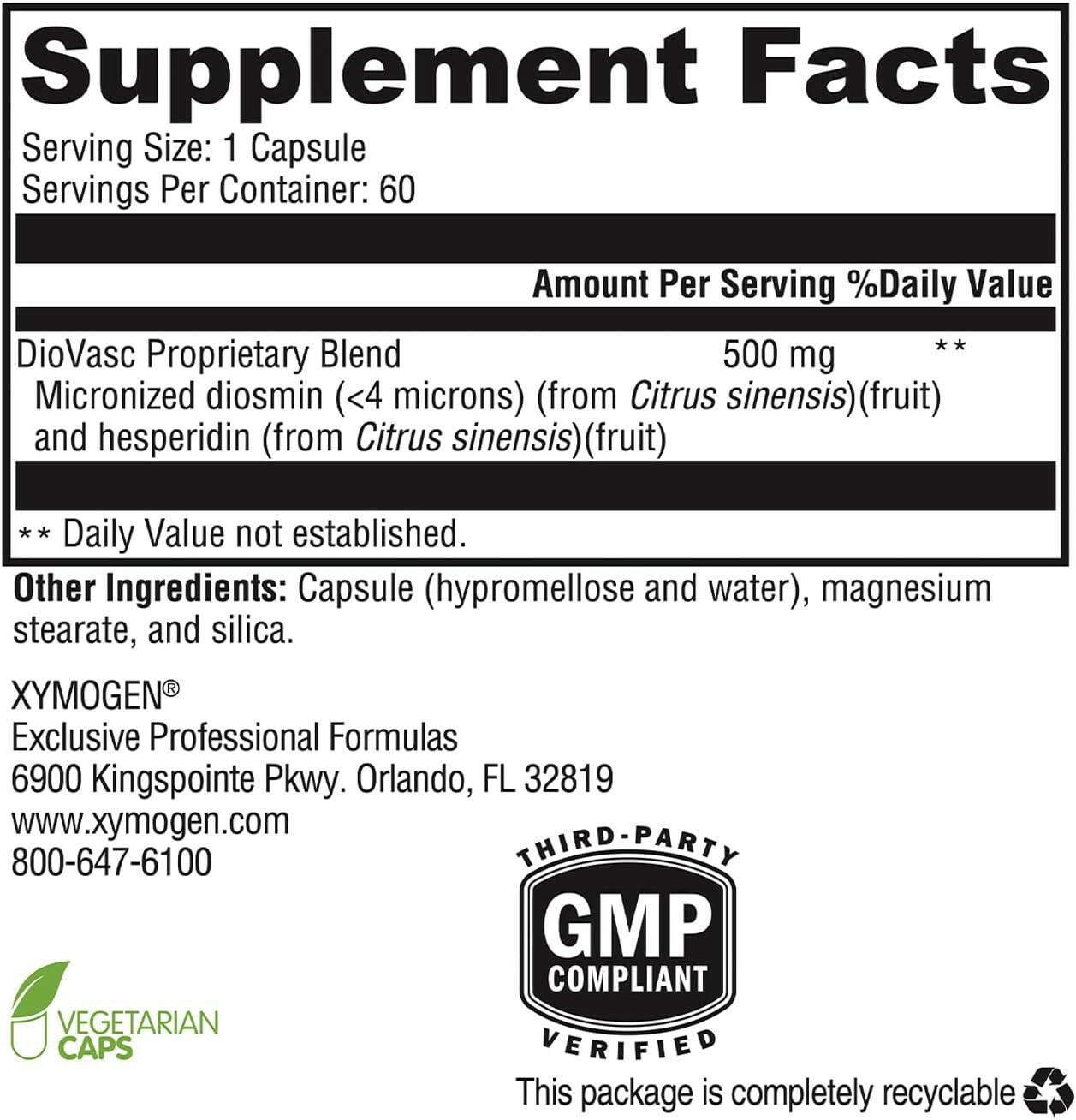 DioVasc™ | Xymogen® | 60 Capsules - Coal Harbour Pharmacy