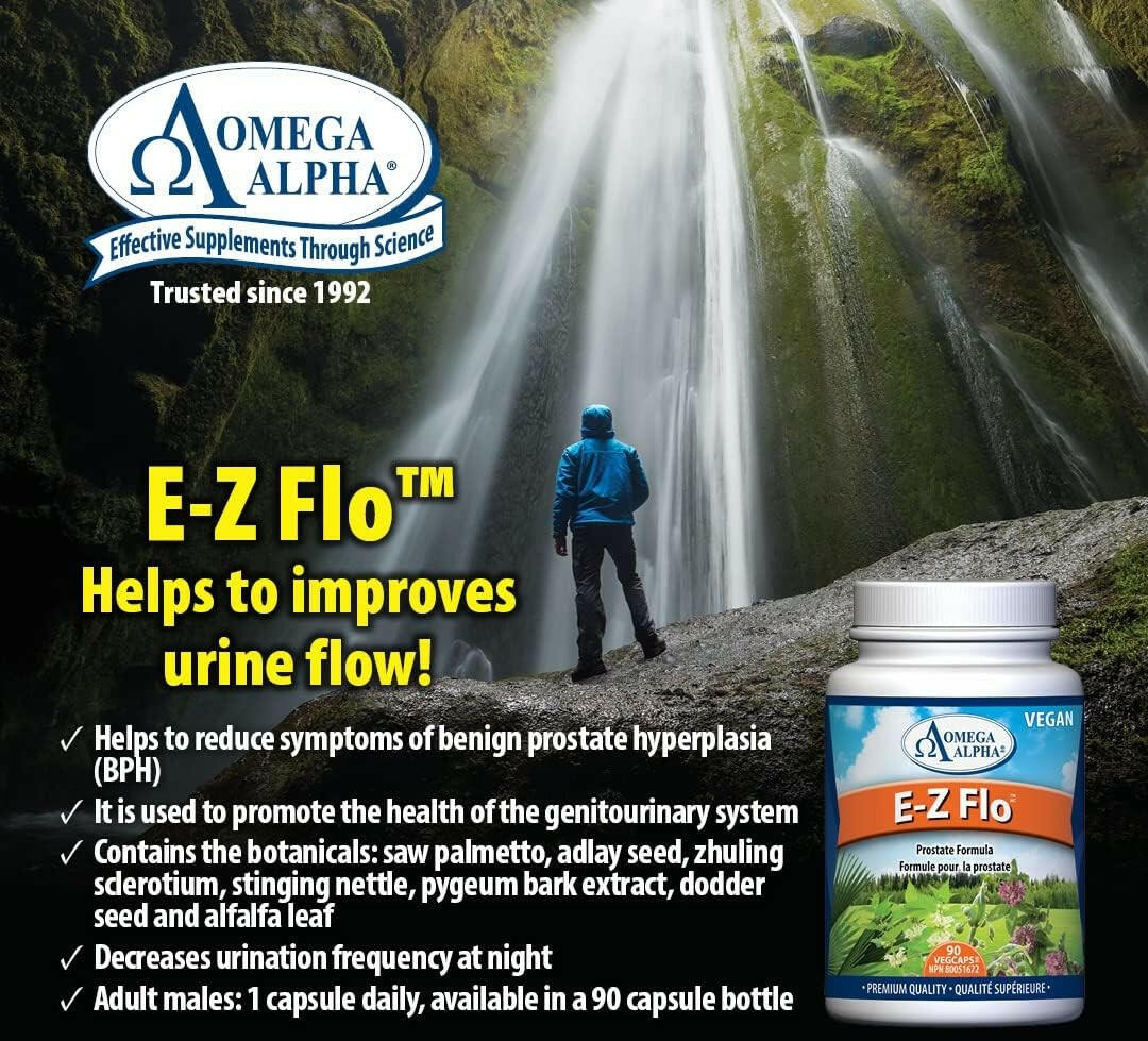 E-Z Flo | Omega Alpha® | 90 Vegetable Capsules - Coal Harbour Pharmacy